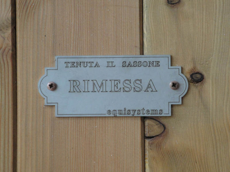 targhetta rimessa accessorio box per cavalli